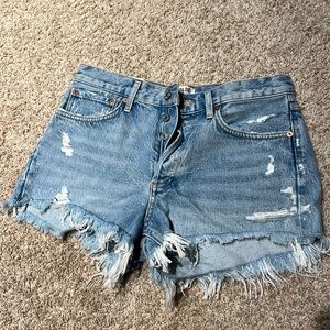 Agolde Parker Vintage Cut Off Short in Swapmeet